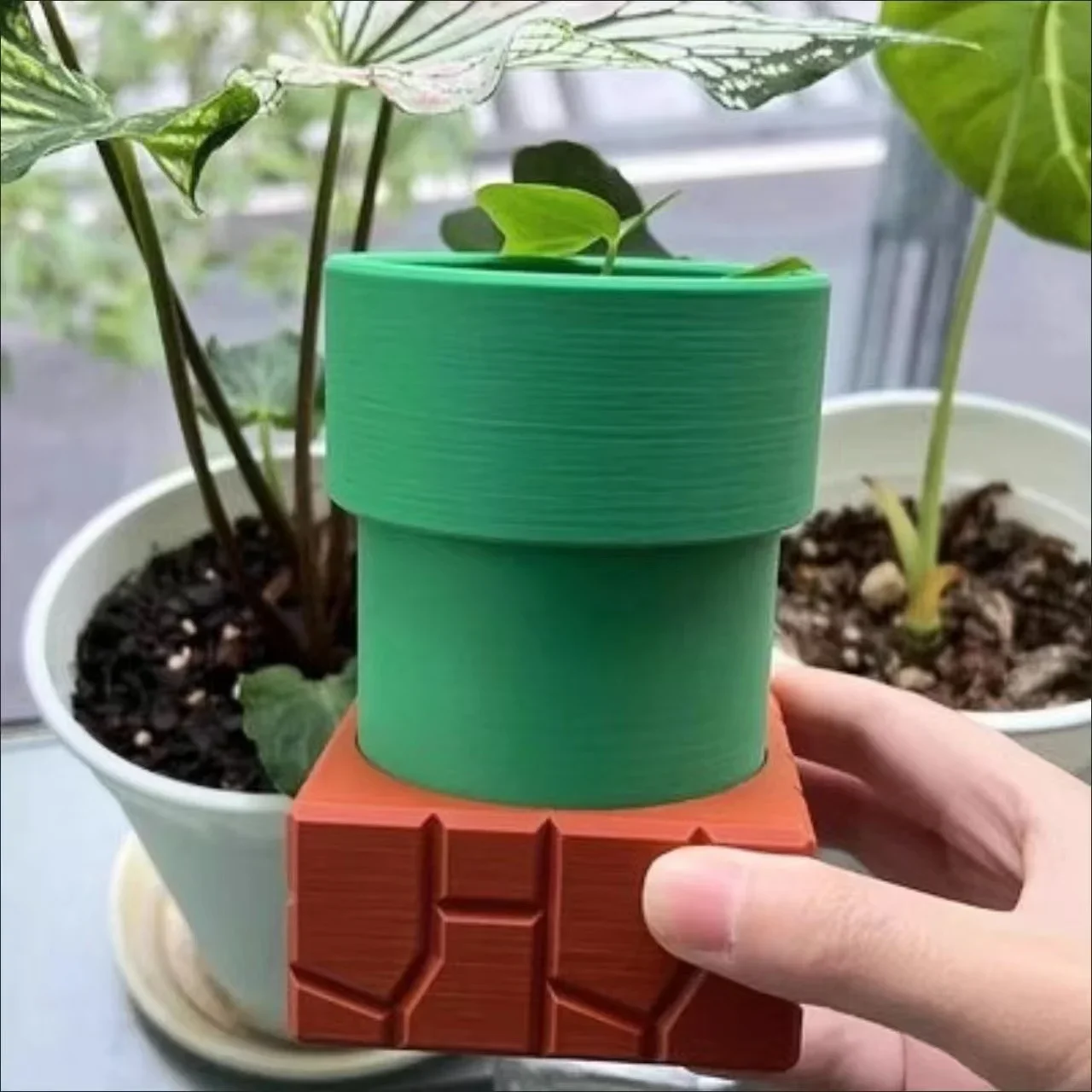 Snake Plant Ceramic - Rura wodna Kanibal Doniczki na kwiaty