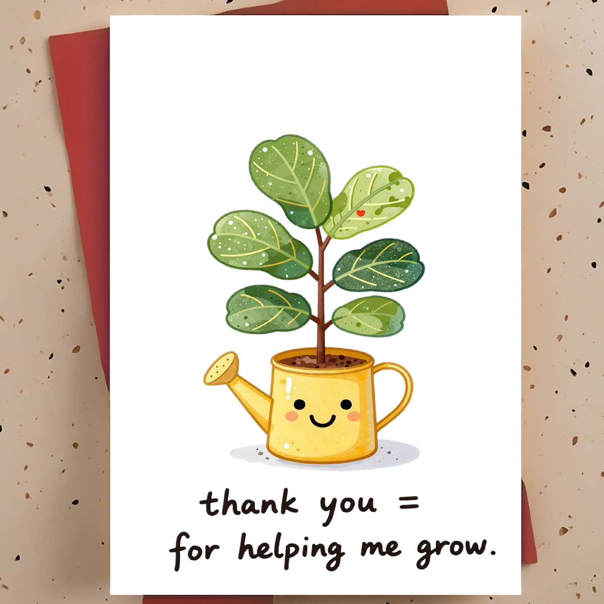 Plant Parent - Słodka i ciepła kartka z podziękowaniami