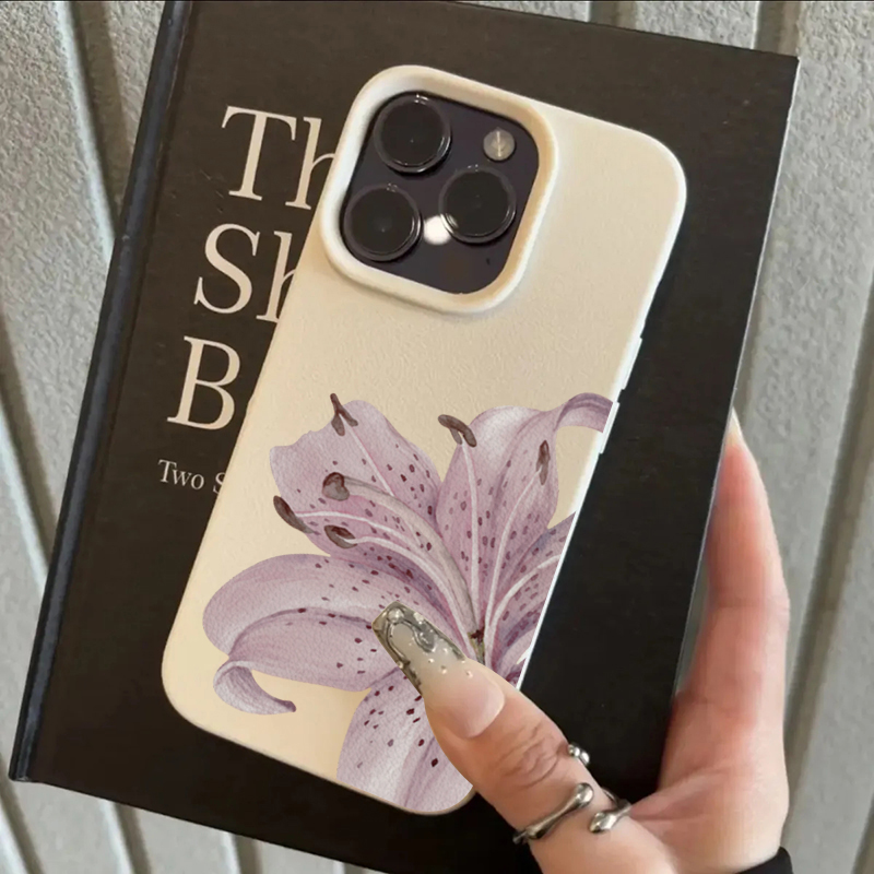 Plants X - Fioletowe etui na telefon z motywem