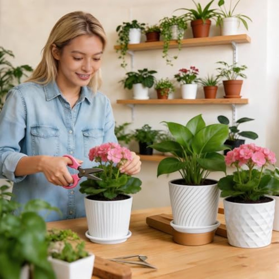 Doniczki - Cylindryczne cerami – Snake Plant Ceramic recenzja i cena