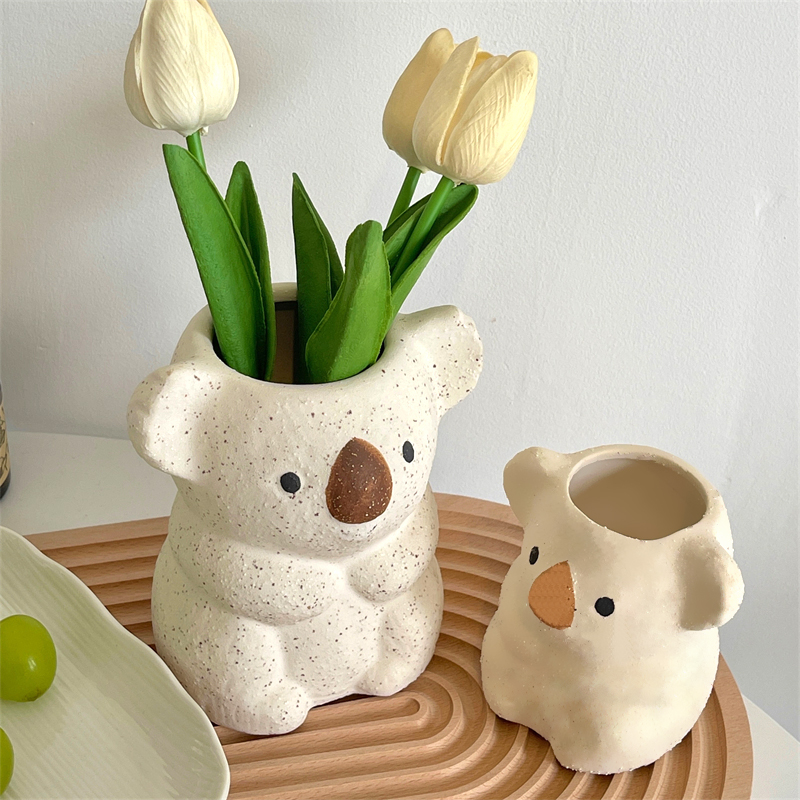Cartoon Cute Koala Vase Resin  – Snake Plant Ceramic recenzja i cena