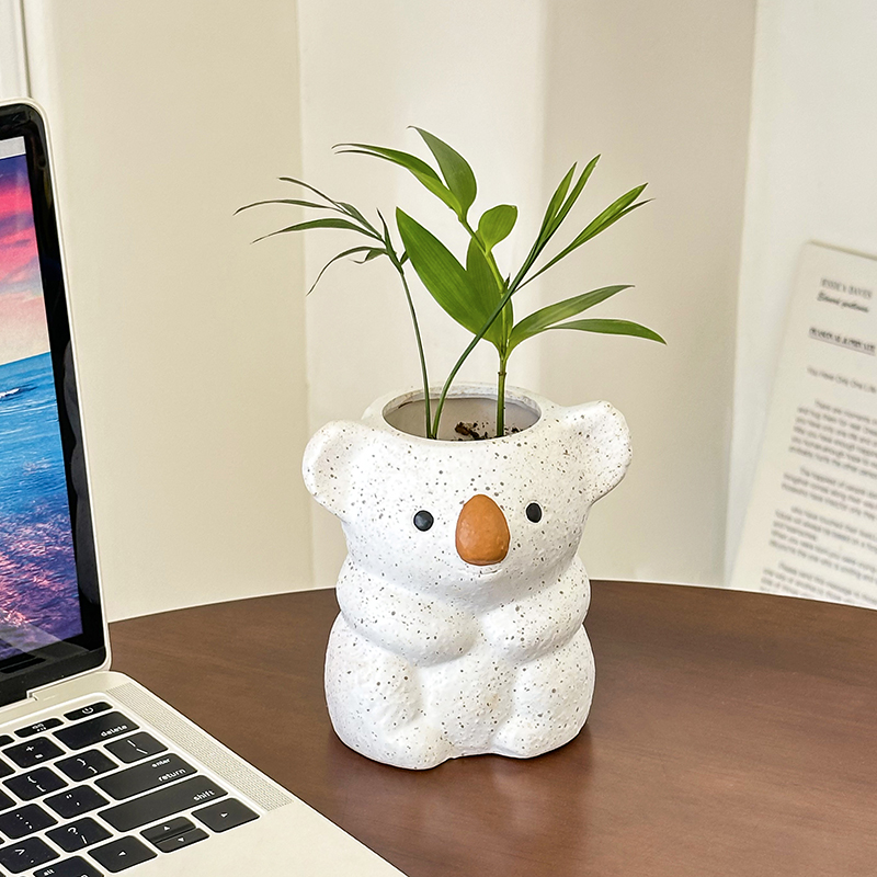 Cartoon Cute Koala Vase Resin  – Snake Plant Ceramic recenzja i cena